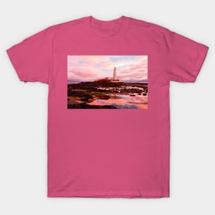 Pink and Blue at St Mary's Island T-Shirt